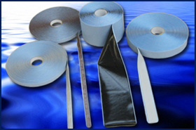 Sealflex Butyl tapes on water blue background